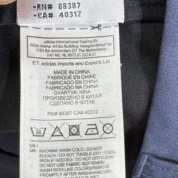 ADIDAS CLIMALITE Women's Shorts Navy Blue Knee Length Size 4 - Picture 9 of 9